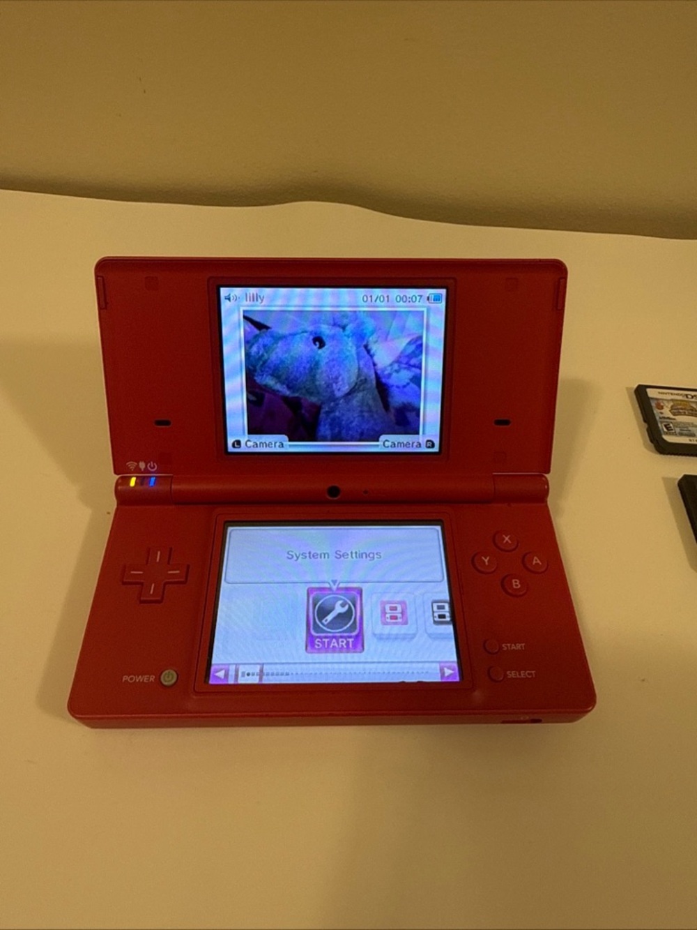 Nintendo DSi Pink & 18 Games , Carrying Case/ No Pencil